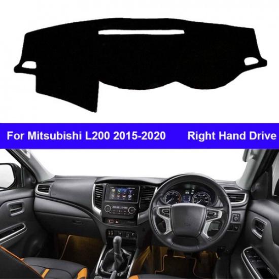 Car Inner Dashboard Cover Carpet Dashmat Cape For Mitsubishi L200 2015 -
