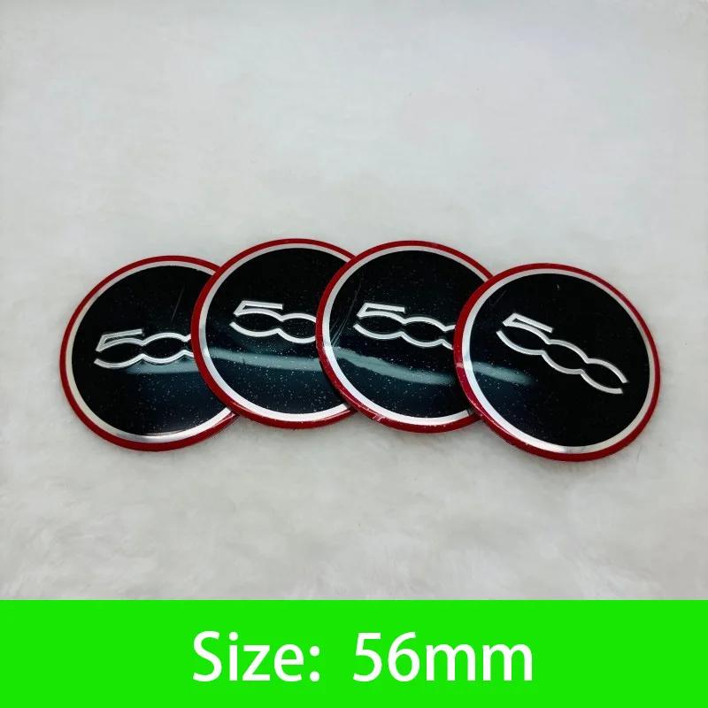 56-65mm Car Wheel Center Hub Cap Emblem Sticker Accessories For Fiat Abarth 500 Tipo FR Punto Ducato Stilo Palio Pondo Bravo