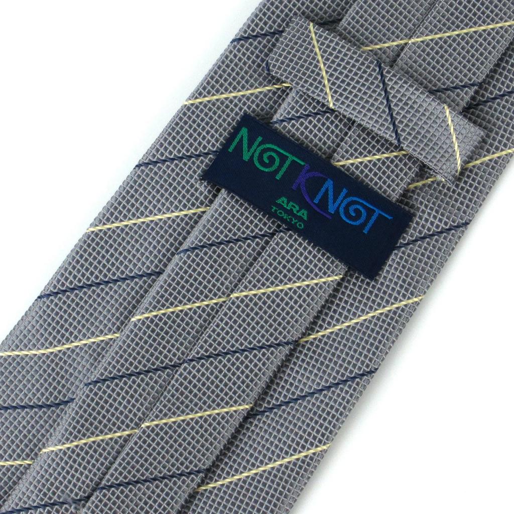 [KnotKnot] Necktie 18493-20000-1822-01 Gray SIZE:Free Width:8cm Total Length:48cm