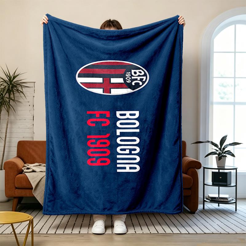 Bologna F.C. 1909 Soft and Comfortable Flannel Suitable for Sofas Living Rooms Outdoor Camping Travel and Also Makes a Great Anniversary Gift