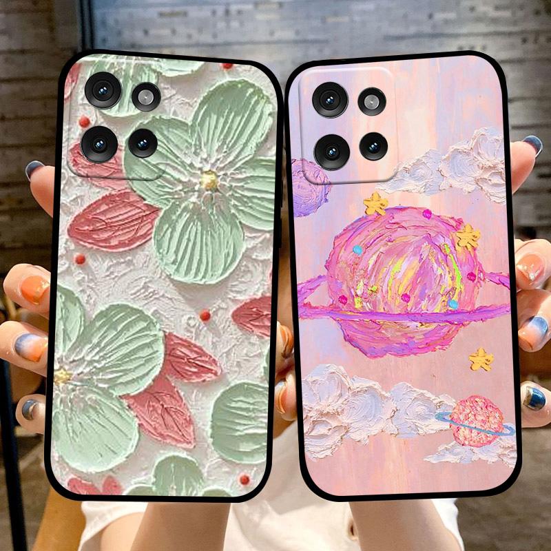 Para Capa Motorola Edge 50 Neo Edge50 Fusion 50S Pro Silicone TPU Macio Capa Traseira de Telefone Para Moto S50 X50 Ultra 5G Fundas de Luxo