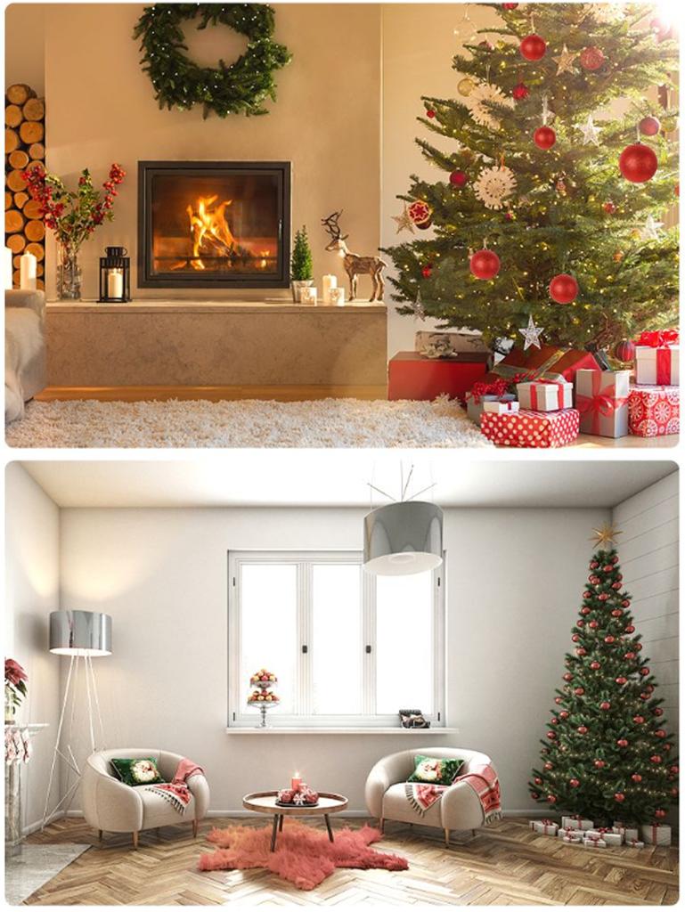 Christmas Decoration Ball 6-30CM Red Glossy Matte Glitter Plastic Christmas Ball Pendant Festive Opening Scene Hanging Ornaments