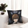 Death Note Manga Square Pillow Cases Anime Light Yagami Cushion Covers Zippered Decorative Pillowcase for Living Room 45x45cm