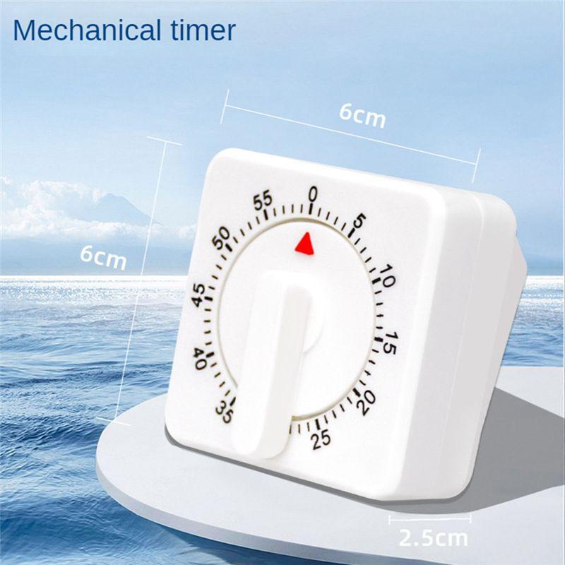 2025+ 2-Pack Square 60 Minute Mechanical Kitchen Timer,Chef Cooking Timer Clock with Loud Alarm,