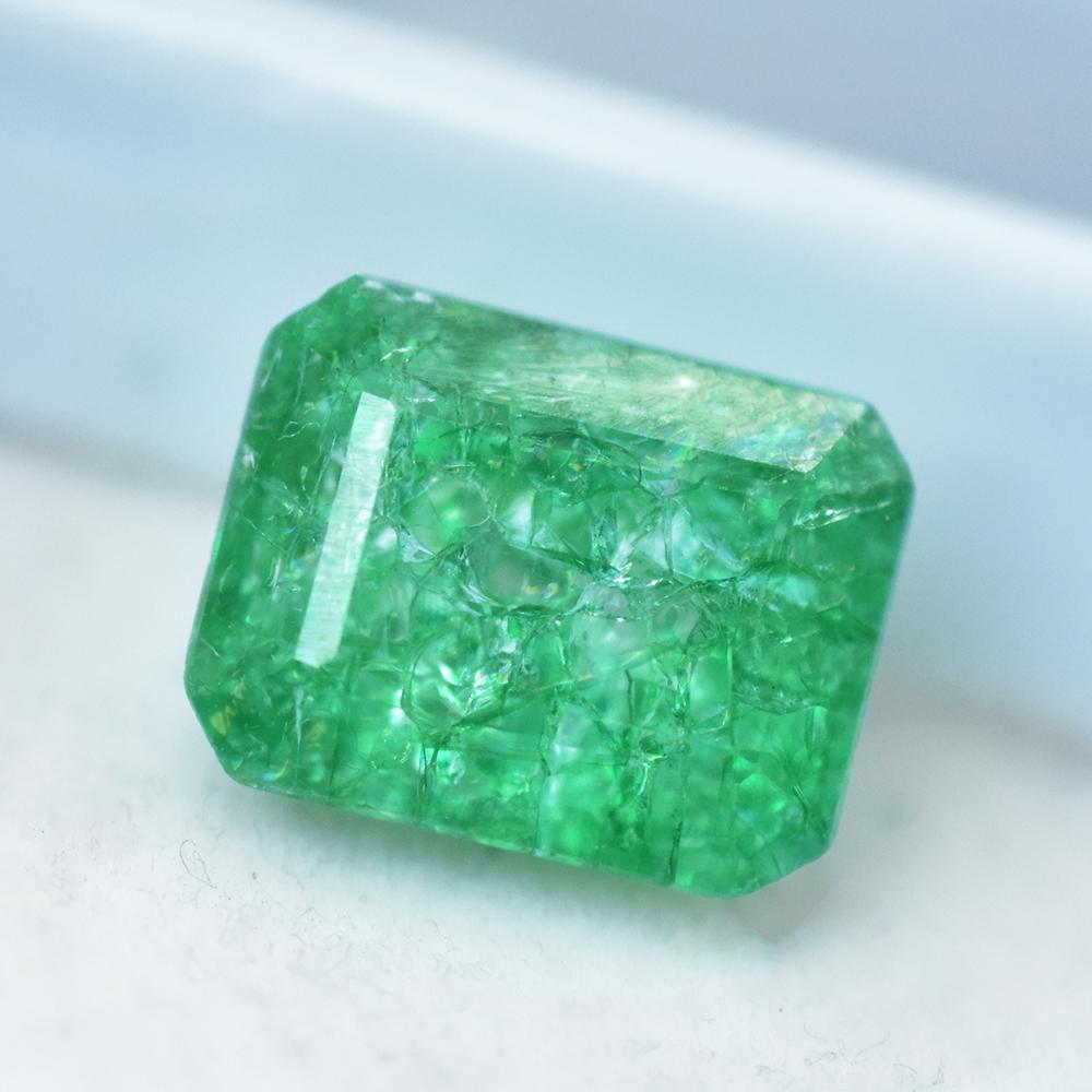 Natural Green Emerald Loose Gemstone Emerald Shape 6.60 ct for Jewelry Making and Gem Collections