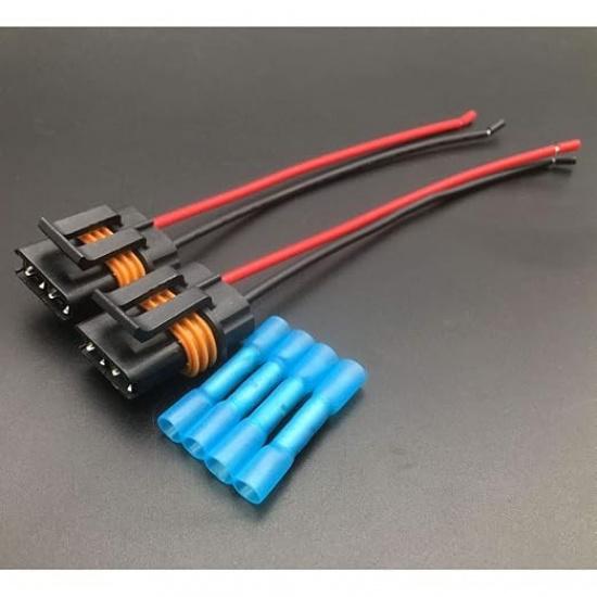 2PCS Fan Cooling Connector Pigtail Wiring Harness Compatible with Corvette Camar