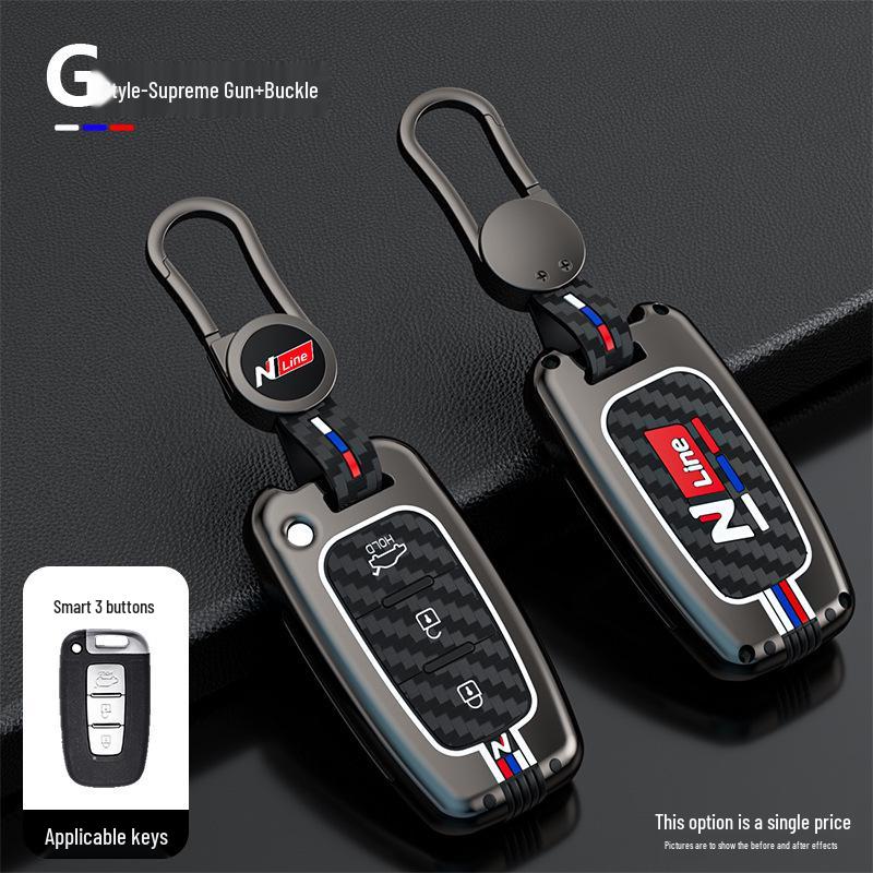 Hyundai Sonata & Elantra Metal Key Case with Buckle