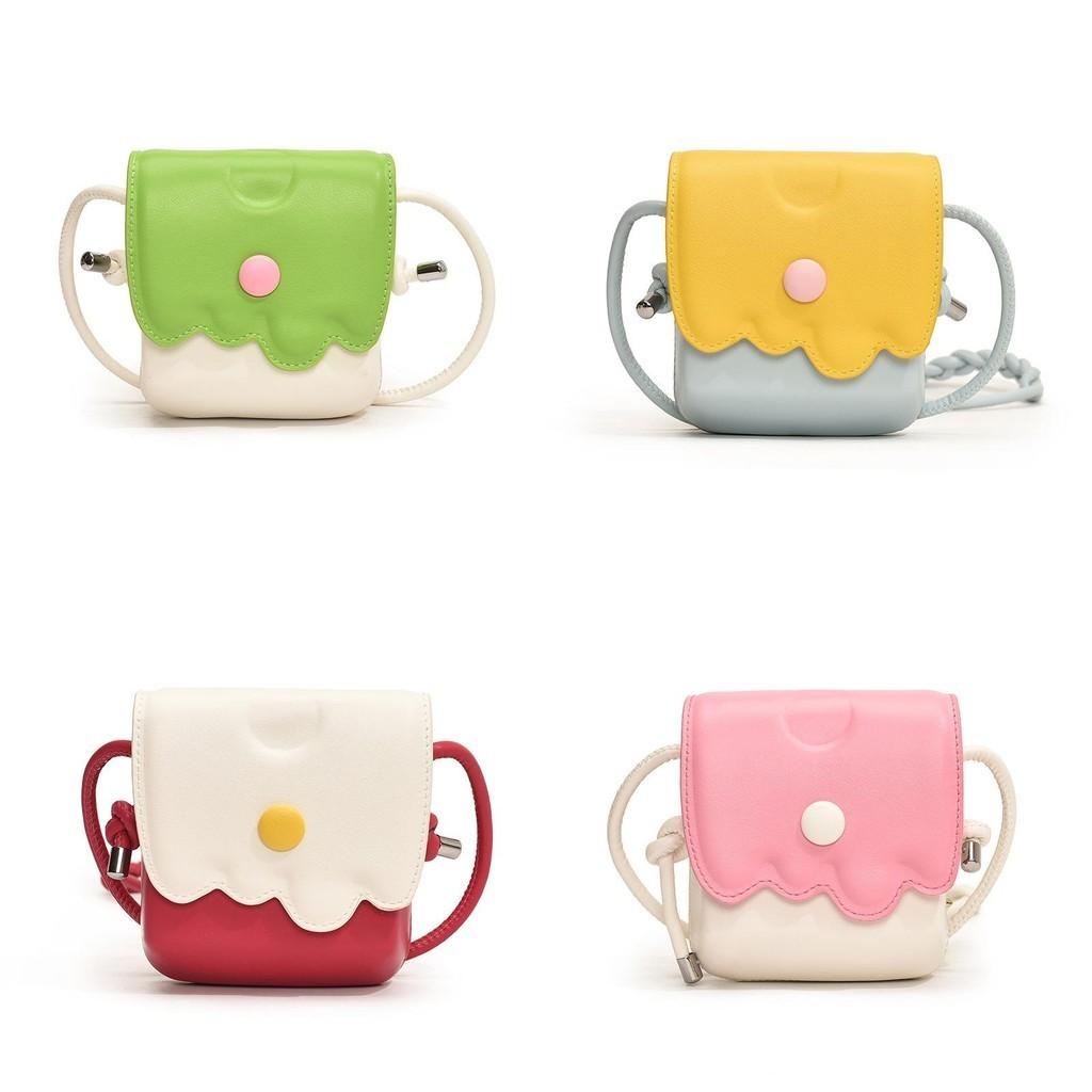 Stylish Mini Shoulder Bag For Kids With Vibrant Color Blocking And Breathable Material