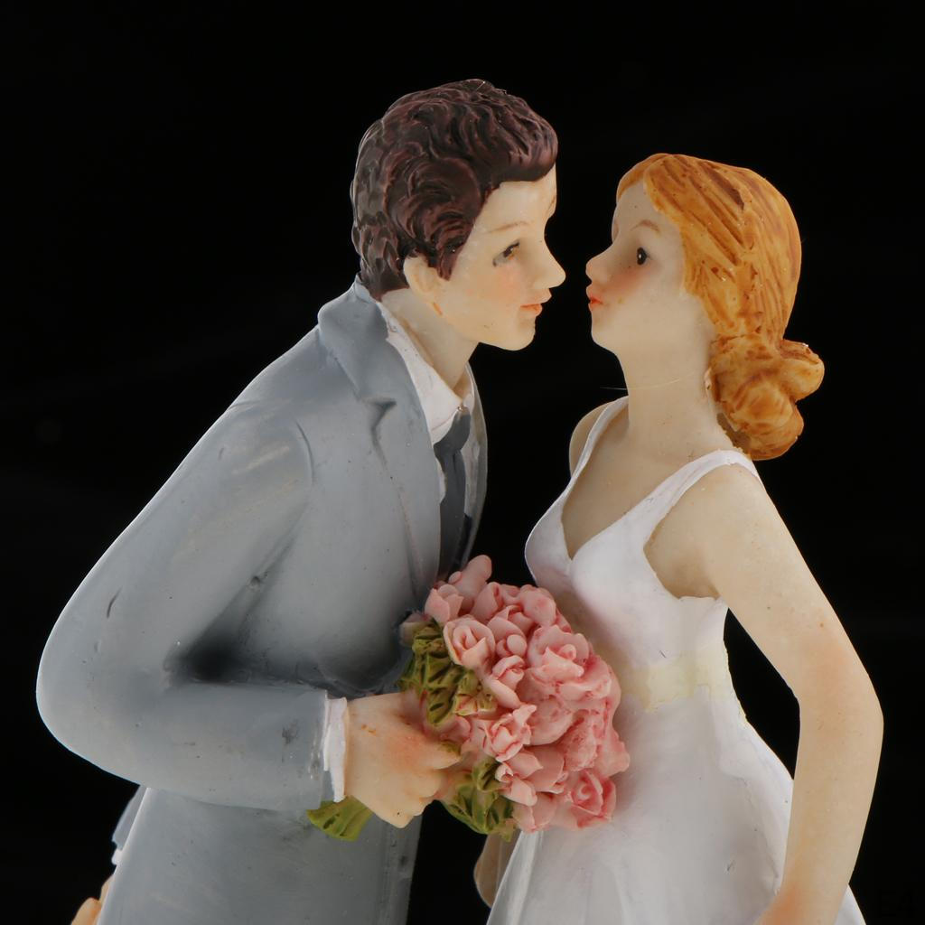 Romantische Hochzeit Harz Bräutigam Braut Paar Figur Tischdekoration