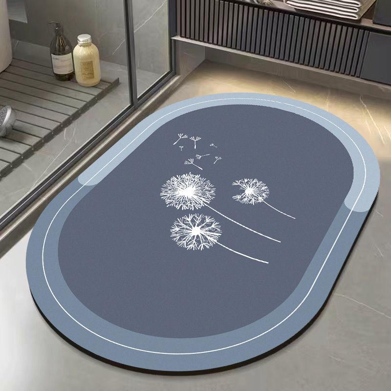 Diatom Mud Absorbent Mat, Bathroom Floor Mat, Quick-drying Bathroom Floor Mat At the Door