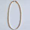 Modernlike 14k GF Silver Oval Freshwater Pearl Necklace 5mm
