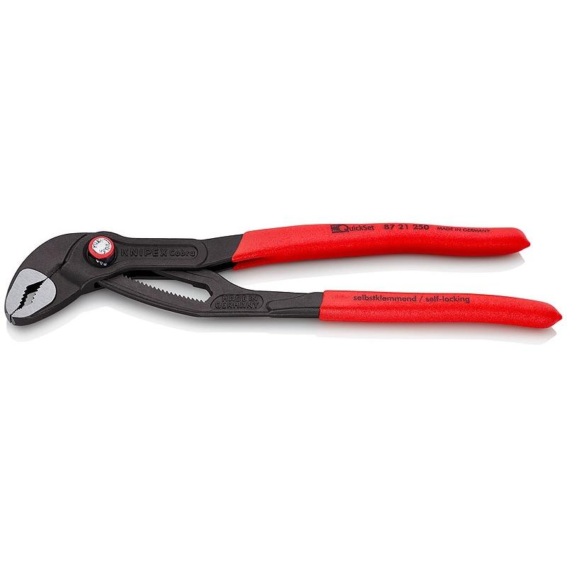 

Регулируемые плоскогубцы Knipex Cobra Quickset Рот 50 мм Длина 2 дюйма 250 мм Фосфатированные ручки для разлива Sb