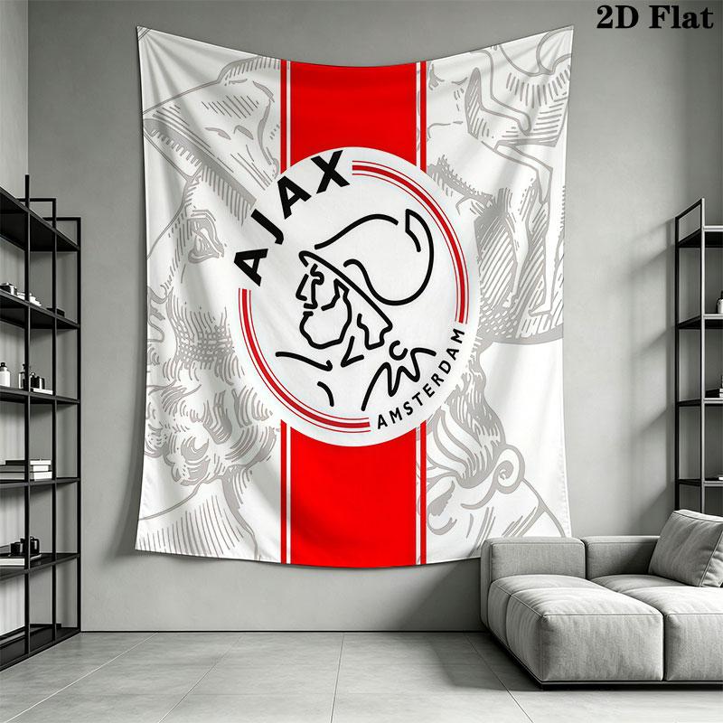 AFC Ajax Poster (2) Wall Hanging Printed Fabric Blanket Decorative Tapestries for Bedroom Living Room Home Decor