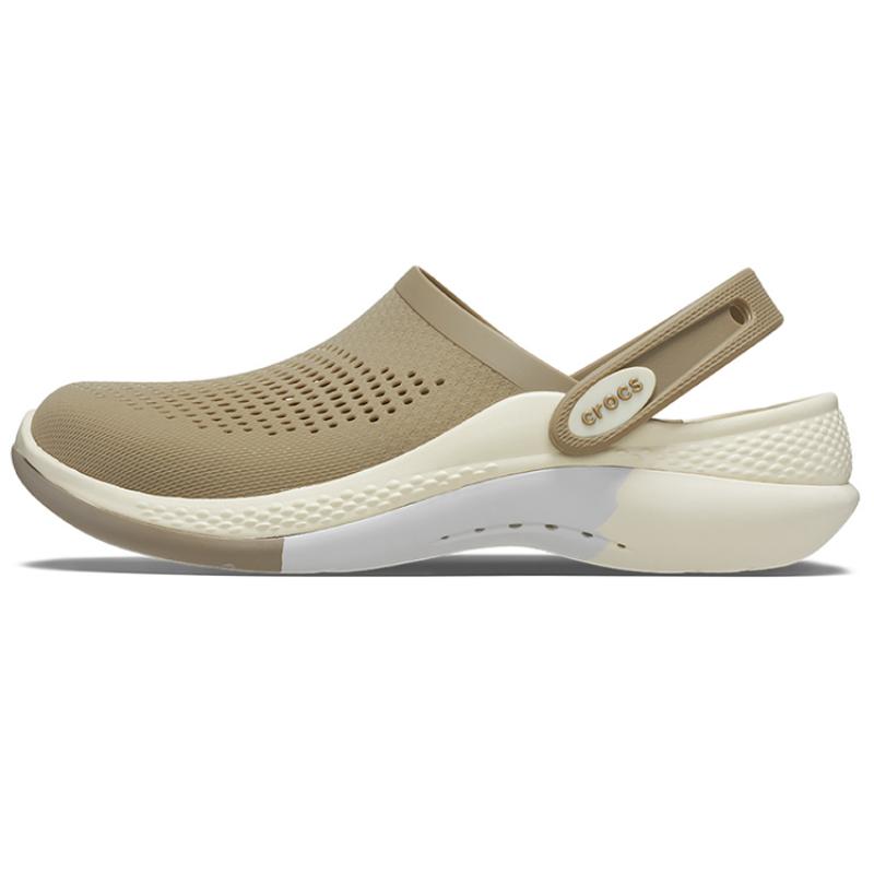 

Crocs LiteRide360 Удобные и универсальные нескользящие и износостойкие дырчатые туфли для мужчин и женщин Коричневый рис 37-38 дубильная кора