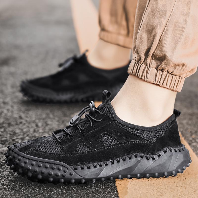 Summer Mesh Men's Shoes New Breathable Casual Shoes Outdoor Walking Men's Sneakers Hiking Shoes  Lightweight and Non Slip