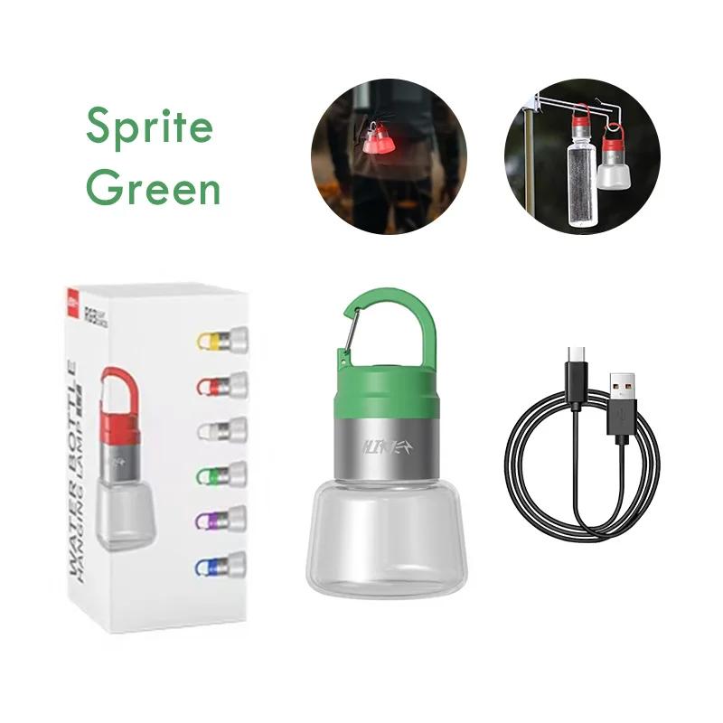 LED Bottle Light Camping Lantern, USB Rechargeable Flowing Light Bottle Lamp, Portable Handheld Hanging Outdoor Multi-Use Light