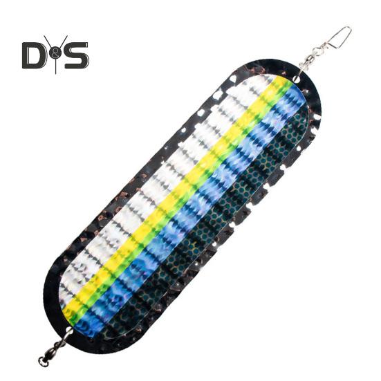 

Рыболовная приманка из нержавеющей стали для троллинга с яркими цветами, металлическая приманка для ловли лосося и форели, приманка-приманка, универсальная для активного отдыха E