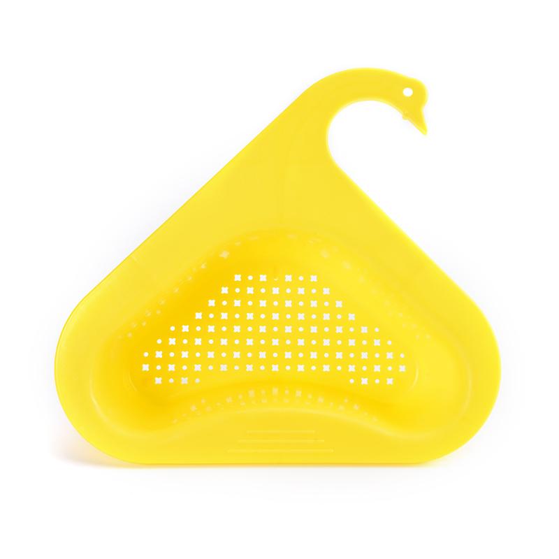 Кухонная раковина для остатков Фильтр для раковины Раковина Лебедь Корзина для слива Общая корзина для слива фруктов жёлтый