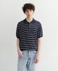 Deonseuteupomaen Unisex Soft Striped Polo Knit_Unisex_Udsw6B121_Navy