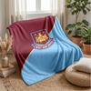 West Ham United Fußball-Print Flanelldecke, Weiche Warme Leichte Überwurfdecke für Sofa Bett Camping