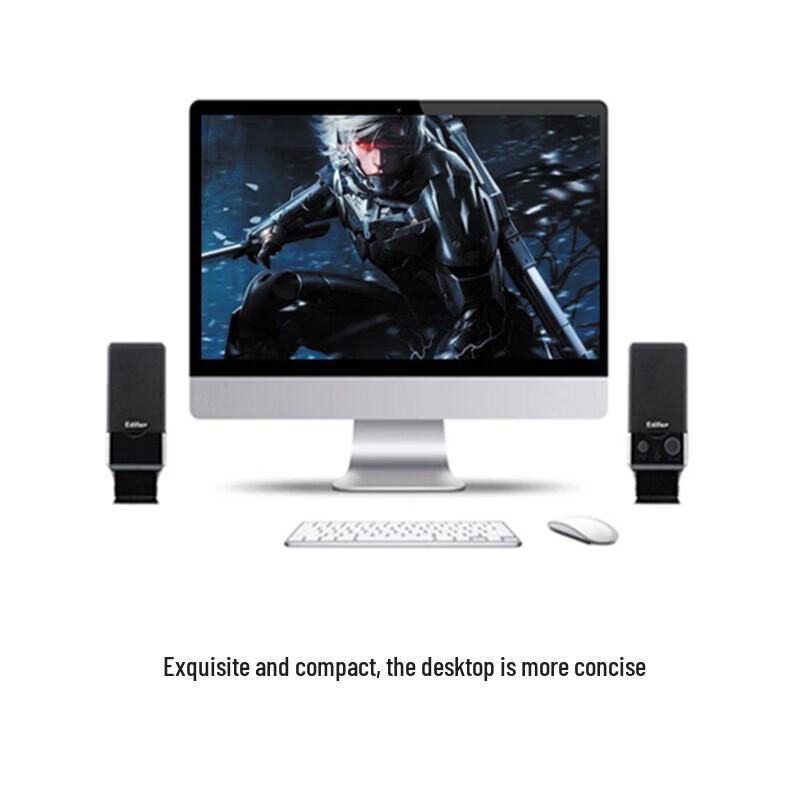 Edifier R10U USB Powered 2.0 Channel Mini Portable Computer Speakers CN Plug (adapter Included)