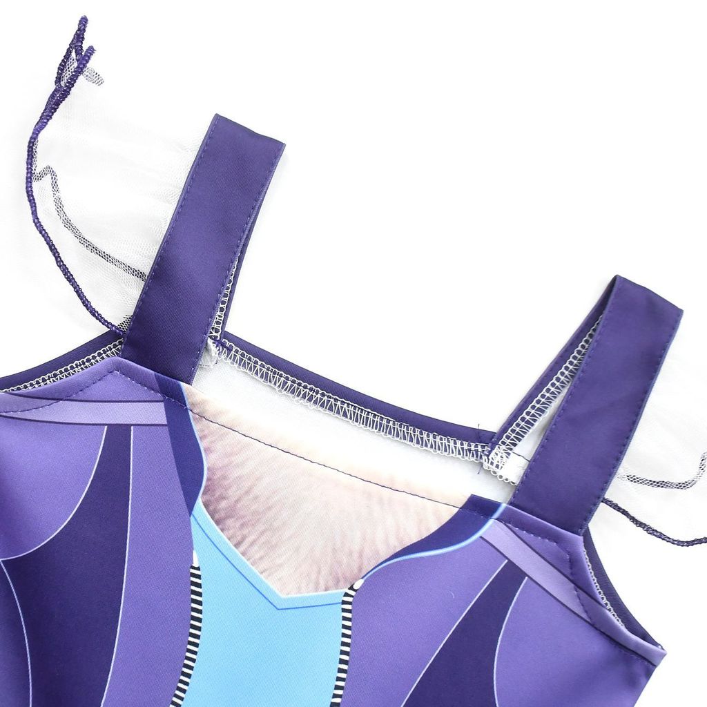 Vestito senza maniche in rete stampato con coniglio Judy per bambine