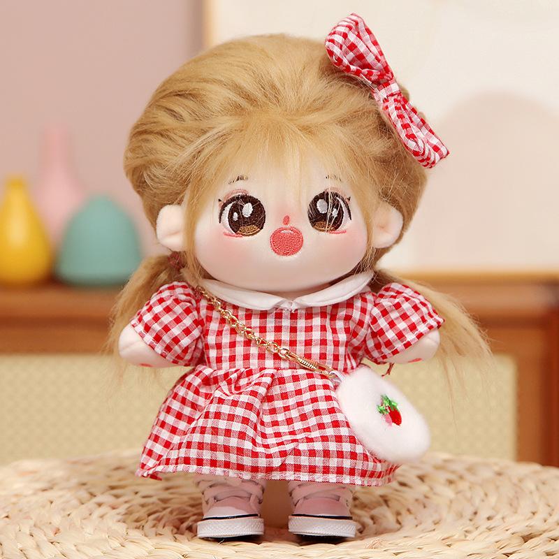 20cm Cotton Doll Clothes Skirt Plush Doll Girls Can Change Clothes Dolls To Give Gifts To Girls Best Friends