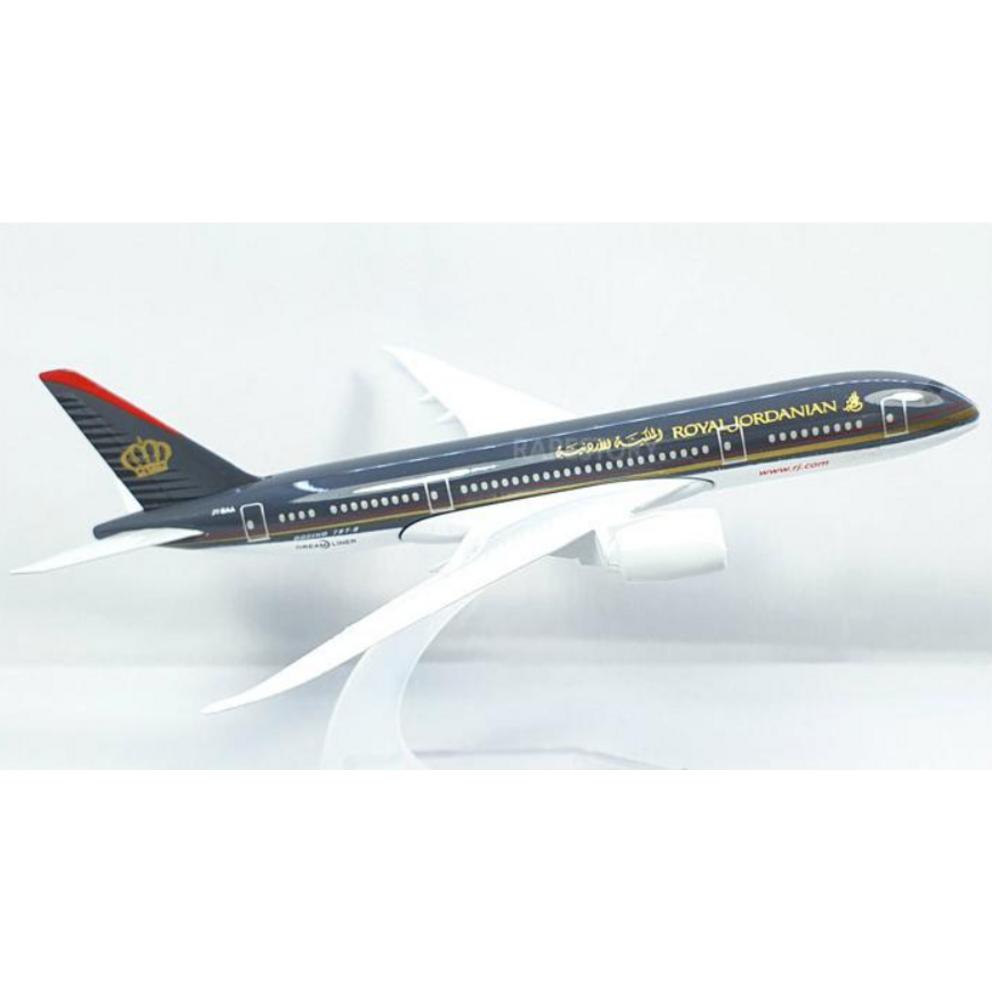 Royal Jordanian Airlines Boeing 787 Diecast Legierung Modellflugzeug, 16cm (Serie 111)