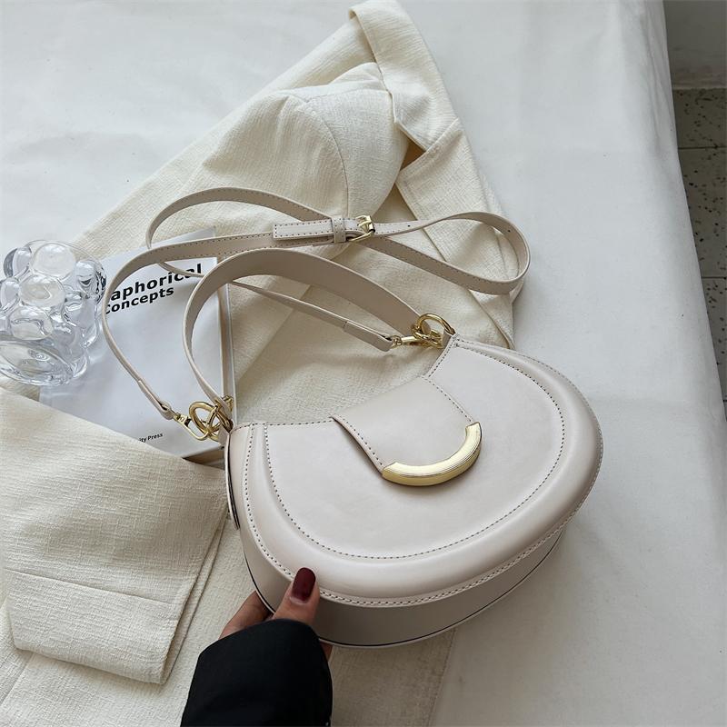 Saddle Shoulder Bags For Women 2026 New Small Women Underarm Bag High Quality Leather Women's Crossbody Bags Handbags And Purses