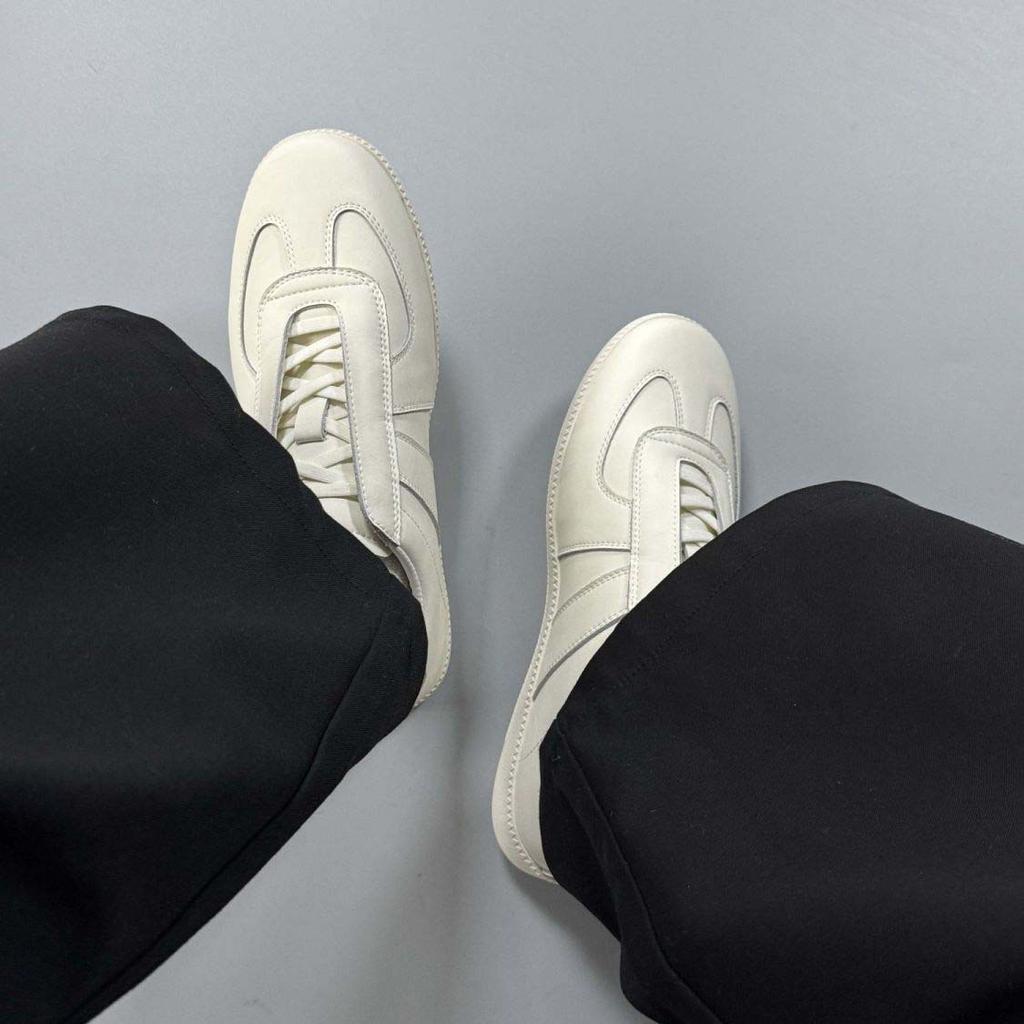 Versatile Trendy Board Shoes, Retro Moral Training Shoes, Comfortable Foot Cover, Leather Shoes, Thin-Soled Classic Little White Shoes