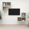 VidaXL TV Stand Set, 4 Pcs Sonoma Oak Chipboard