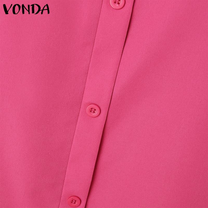 VONDA Dámské letní šaty s odhalenými rameny, jednobarevné, s volánky, s krátkým rukávem, áčkového střihu