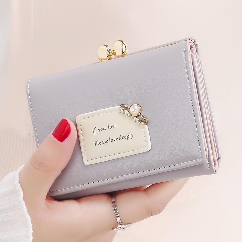 Trendy Women's Mini Wallet: Cute Korean-Style Card Holder & Coin Purse
