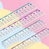 Anti-Myopia Wavy Transparent Ruler for Elementary Students - Children's Grid and Scale Ruler