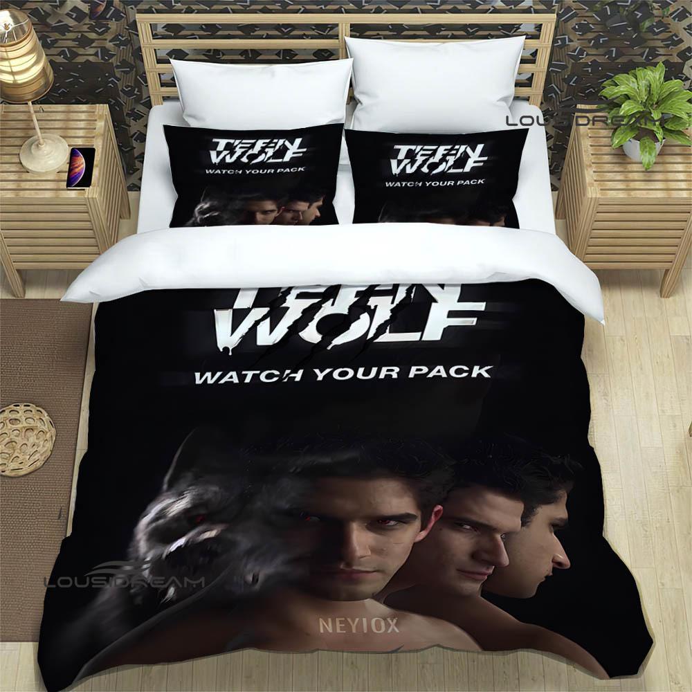 Teen Wolf Tištěné povlečení vynikající sada ložního prádla povlak na přikrývku sada přikrývky povlak na polštář sada povlečení luxusní narozeninový dárek