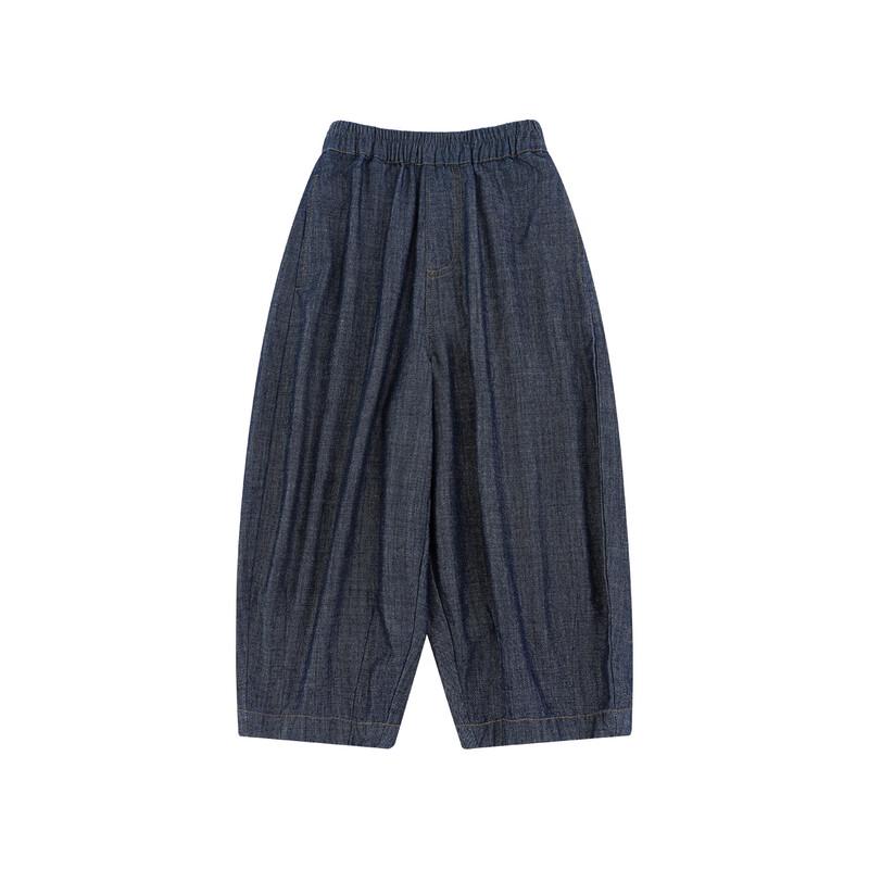 Boys' Korean Style Retro Denim Cropped Pants