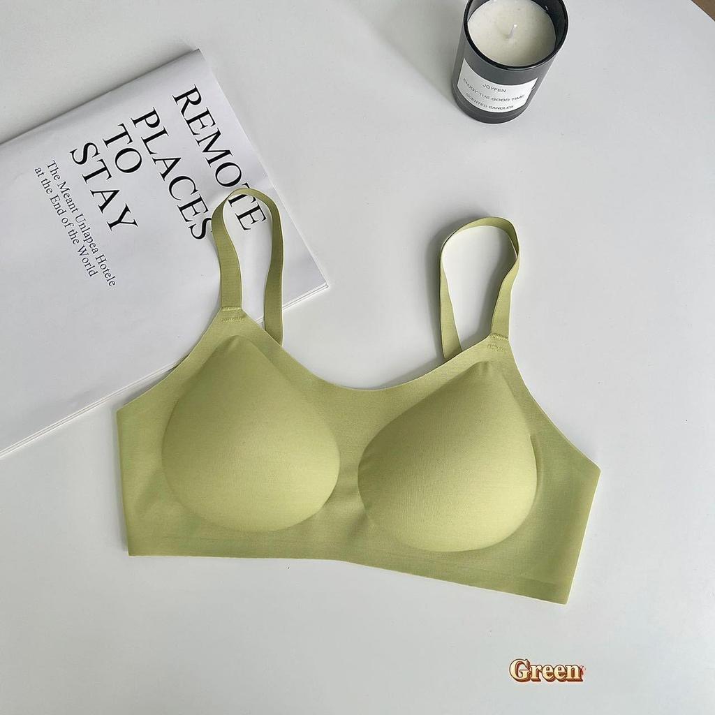 Soutien-gorge d'été ultra-fin en maille, Respirant, Coques fixes, Bretelles fines antidérapantes, Lingerie sans couture pour femmes
