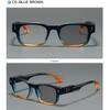 Women's eyewear, men's and women's fashion square frame photochromic glasses