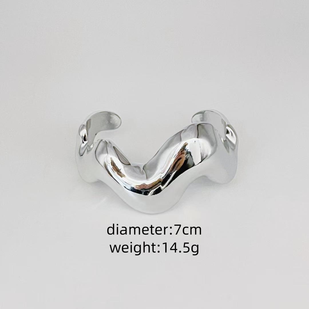 

New Special-Shaped Gold And Silver Bracelet Niche Fashion B Fashion Bracelet Trend Street Bracelet Women