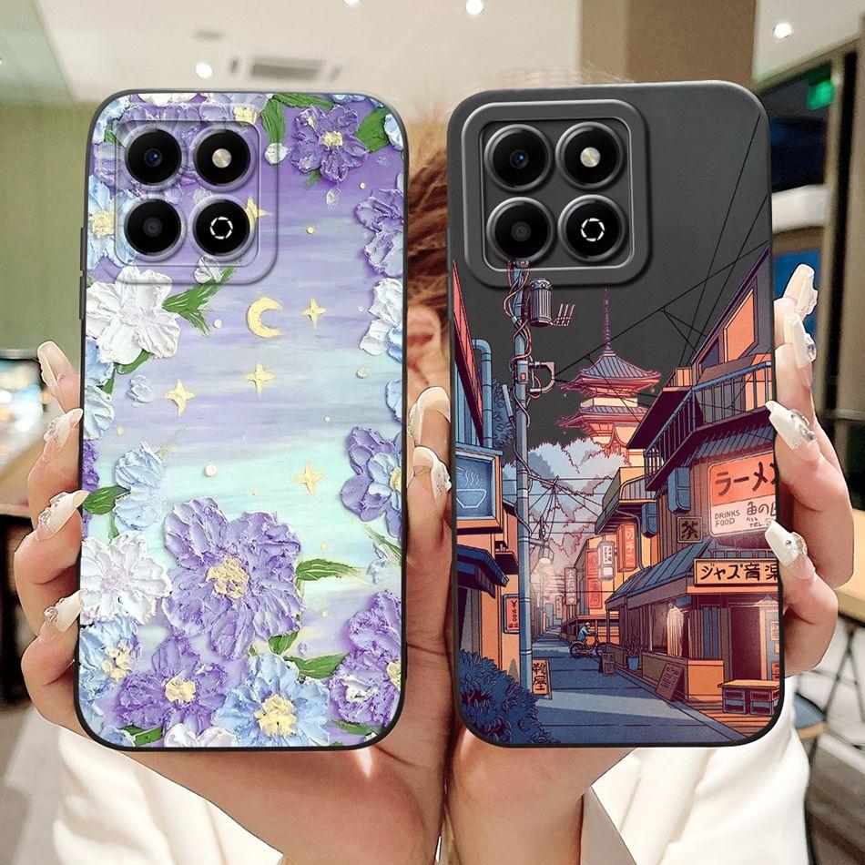 For Honor X6b Fashion Moon Pattern Phone Case For HonorX6b X 6B 4G JDY-LX1 JDY-LX2 Soft Silicone Shockproof Cases