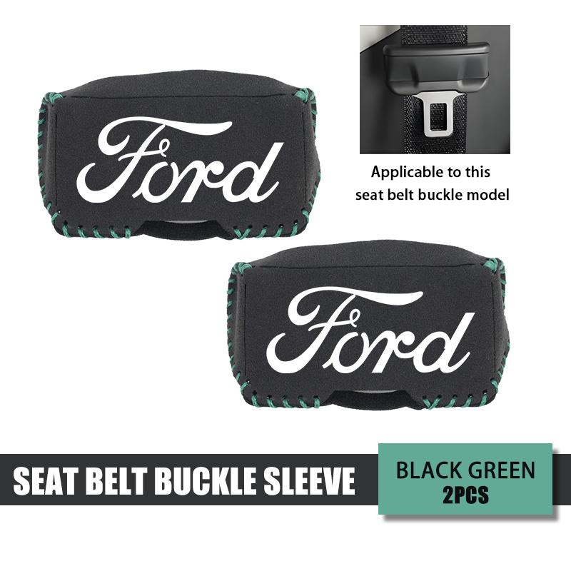 5pcs Car Seat Belt Anti Scratch Buckle Protector Cover Accessories For Ford Fiesta Ranger Mondeo Escape Ecosport Fusion Explorer