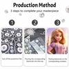 Disney Rapunzel Pearl Painting Kit Handmade DIY Home Decoration Painting Princess Character Art Wall Decor Elegant Gift Idea