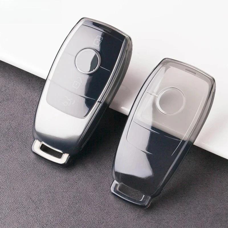 Transparent Tpu Car Key Cover Case Shell Protective Bag For Mercedes Benz A E G Gls Class W177 W205 W213 W222 G63 X167 Maybach