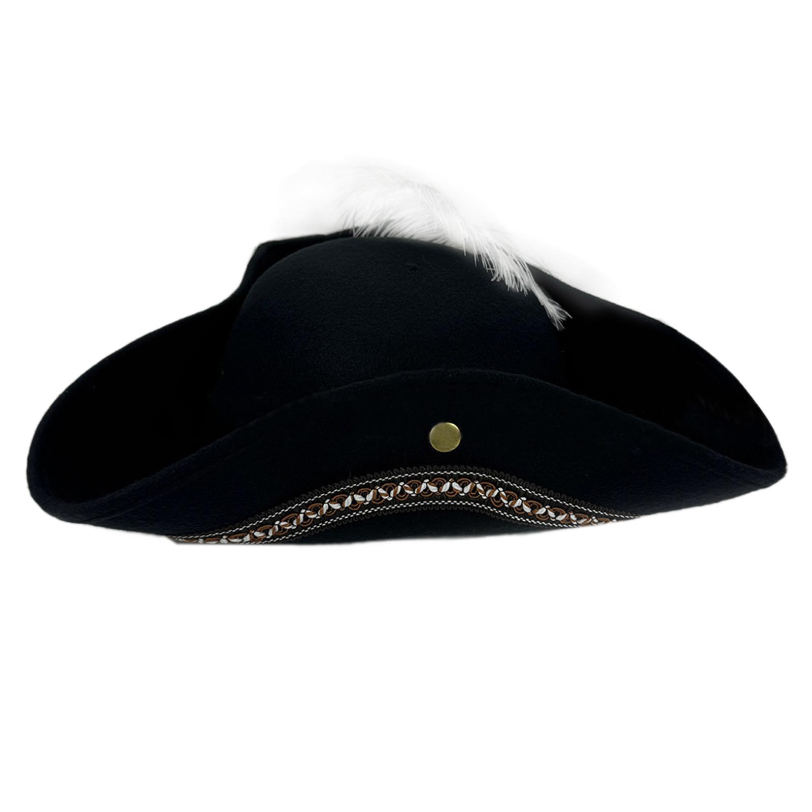 

Косплей Федора Пиратская шляпа Перо для детей Хэллоуин Вечеринка Игра понарошку Детский поиск сокровищ Ролевая игра