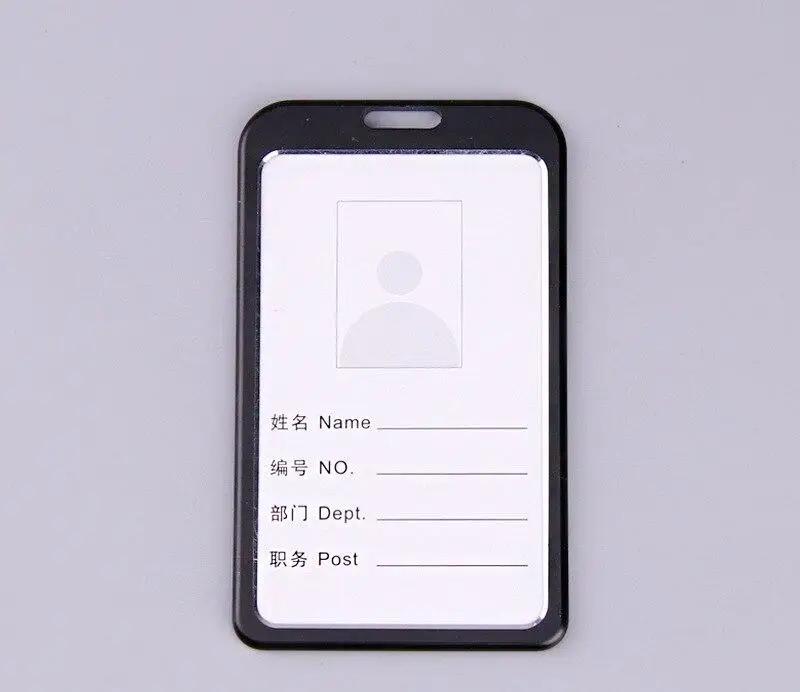 Aluminium Alloy Employee Name ID Card Cover Metal Work Identity Badge ID Business Case Credit Card Holder Wallet Case