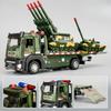 1:32 Military ATTACK-11 Drone Launch Car Tank Transport Model Toy Diecast Metal Doors Opened Sound Light Models for Kids Gifts