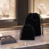 Bolsa de Terciopelo con Cordón Bolsa de Tela Suave Organizador de Almacenamiento para Joyería Accesorios Artículos Pequeños con Cierre Seguro Adecuado para Viajes y Uso en Casa
