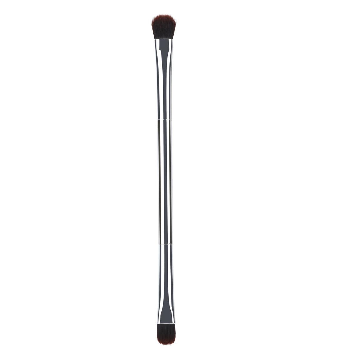 

Silver Double-Ended Brow & Eye Makeup Kit: Brush, Pen, Mascara, Curler, Eyeshadow, and Concealer Tools