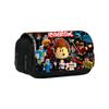 Roblox Cartoon Pen Pouch With Double Layer Design And Nylon Material For Kids