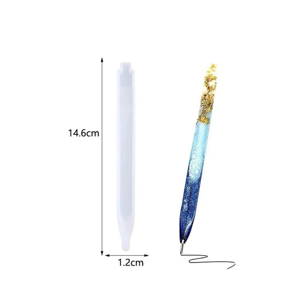 INS Style DIY Ballpoint Pen Mold Transparent DIY Craft Gifts Pen Silicone Mould  Jewelry Casting